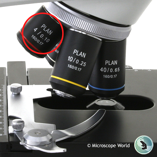 Microscope 4x Objective Lens
