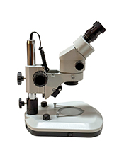 Binocular stereo zoom microscopes.