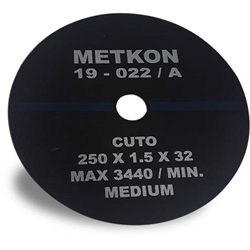 Metkon CUTO-M Abrasive Cut-Off Wheel for Medium Hard Steels and Ferrous Materials 19-022/A and 19-042/A