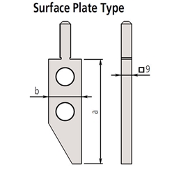 Mitutoyo 07CZA044 surface plate jaws.