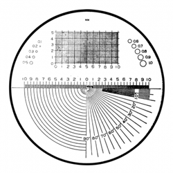 Mitutoyo comparator reticle 183-105