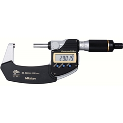 Mitutoyo 293-141-30 QuantuMike coolant-proof micrometer.