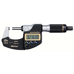 Mitutoyo 293-180-30 QuantuMike coolant-proof micrometer.