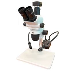 FZ6 Digital Stereo Zoom Microscope with Dual Pipe Lights