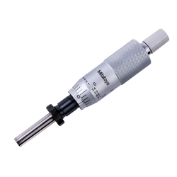 Mitutoyo Common Type Middle Size Measuring Micrometer Head Flat Spindle Face 0-1"