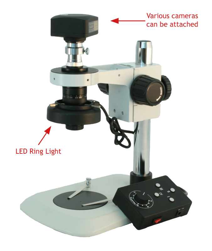 zoom microscope unimac LED ring