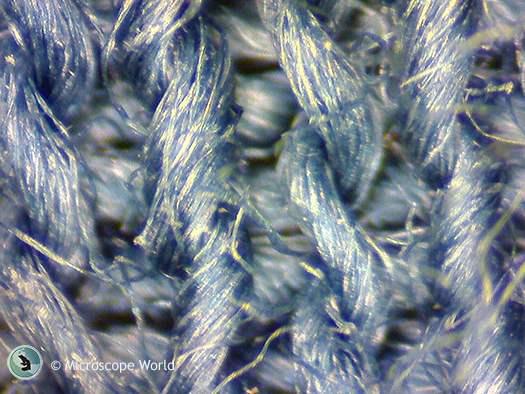 Fabric weave under microscope