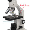 Microscope rack stop image