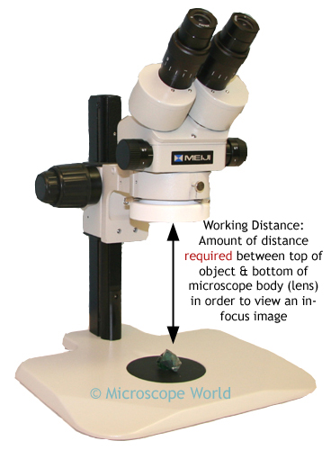 Microscope Working Distance Image