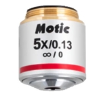 Motic Upright Metallurgical LD Plan Achromat 5x Objective