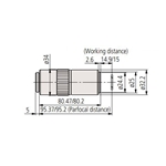 Mitutoyo 378-820-6 LCD Plan Apo LWD 50x NUV