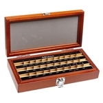 Mitutoyo Rectangular Steel Gage Thin Inch Block Set, 28 Blocks