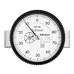 Mitutoyo Dial Indicator Depth Gage 0-200mm, 63.5mm Base with Back Plunger