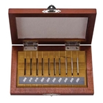 Mitutoyo Rectangular Steel Gage Inch Thin Block Set, 10 Blocks