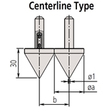 Mitutoyo 07CZA057 centerline jaws.