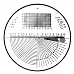 Mitutoyo comparator reticle 183-105