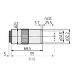 Mitutoyo 378-787-4 M Plan Apo LWD HR 5x