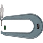 Mitutoyo Vernier Sheet Metal Micrometer 1-2" Flat Anvil and Spindle 118-112