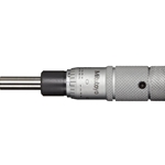 Mitutoyo Common Type Small Size Measuring Micrometer Head Flat Spindle Face Zero Adj 0.5-0"