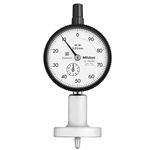 Mitutoyo Dial Indicator Depth Gage 0-10mm, Ball pt, Round base Ø40mm