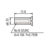 Mitutoyo Slotted Head Nut for Square Gage Blocks