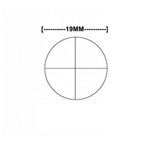 Reticle Cross-Line 19mm Diameter