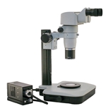 Stereo Parallel Zoom Microscope on Darkfield Polarizing Stand