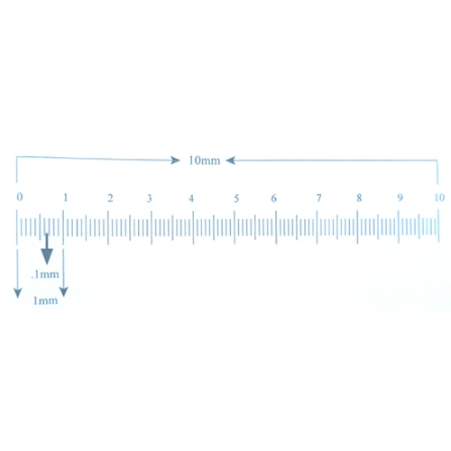 Reticle Ruler 10mm 100 Divisions