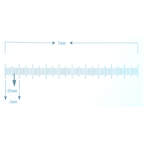 Kr226 Ruler Reticle 1mm In 100 Divisions No Numbers