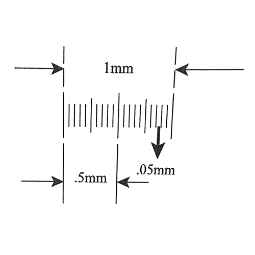 Kr276 Ruler Reticle 1mm In Divisions