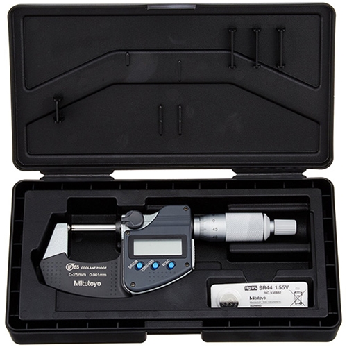 Mitutoyo Spherical Face Micrometer 0-25mm with Flat Spindle
