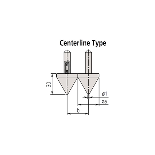 Mitutoyo 07CZA057 & 07CZA060 Centerline Interchangeable Jaws
