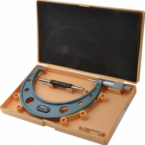 MITUTOYO 5 TO 6" MICROMETER 103-182 OM-6" CARBIDE TIPPS 