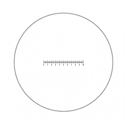 Ruler Reticle 10mm - 100 Divisions