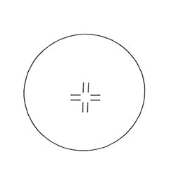 KR315 focusing crossline reticle