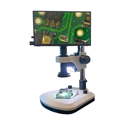 Zoom Digital Microscope 15x - 154x on Dual LED Stand