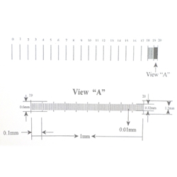 KR870 20mm Stage Micrometer for reflected light