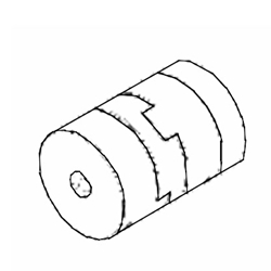 Prior Solid Coupler Adapter for ES101 and ES103 to Nikon E800 Focus H122KNE8