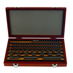Mitutoyo Rectangular Steel Gage Inch Block Set, 81 Blocks