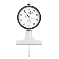 Mitutoyo Dial Indicator Depth Gage 0-210mm, 63.5mm Base