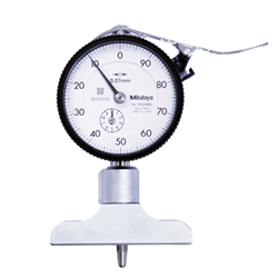 Mitutoyo Dial Indicator Depth Gage 0-200mm, 63.5mm Base