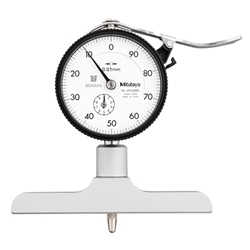 Mitutoyo Dial Indicator Depth Gage 0-200mm, 101.6mm base