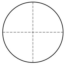 90 Degree cross-hair Reticle 176-126