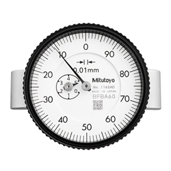 Mitutoyo Dial Indicator Depth Gage 0-200mm, 63.5mm Base with Back Plunger