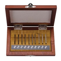Mitutoyo Rectangular Steel Gage Inch Thin Block Set, 10 Blocks