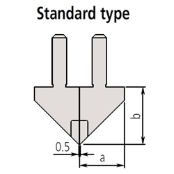 Mitutoyo 07CZA056 standard type jaws.