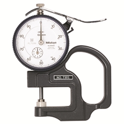Mitutoyo 7301A flat anvil thickness gage.