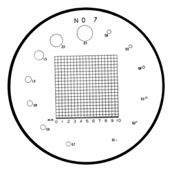 Mitutoyo comparator reticle 183-147.