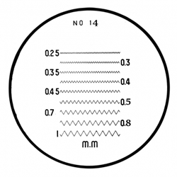 Mitutoyo comparator reticle 183-115.
