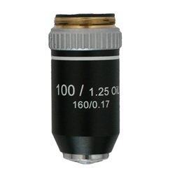 Achromat 100x Oil Microscope Objective Lens